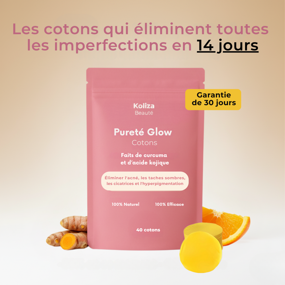 Cotons nettoyants Pureté Glow – Pour une peau lisse, pure et éclatante